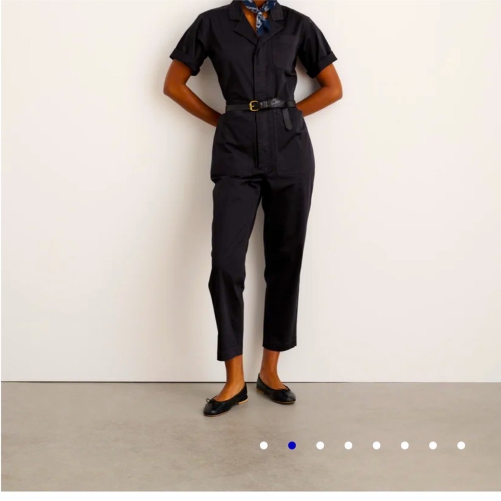 Alex Mill Black Standard Jumpsuit with Short Sleeves
